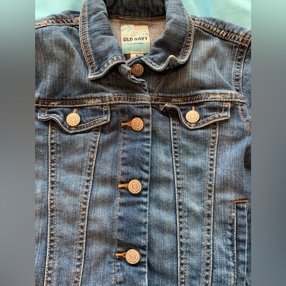 Vintage distressed old navy  Y2K denim jacket size medium - Picture 4 of 8